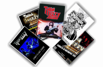 THIN LIZZY -- juliste setti A4 x 5 (mm. UPEA lahja!!) #1