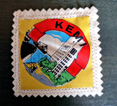 Kemi vintage kangasmerkki