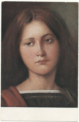 "Angela" -vanha taidekortti
