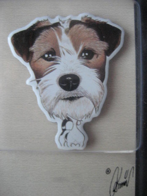 JACKRUSSELLINTERRIERI KOIRA JÄÄKAAPPIMAGNEETTI