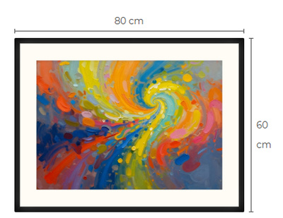 Uusi Abstrakti art print taulu 60 cm x 80 cm