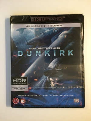Dunkirk (4K Ultra HD + Blu-ray) O: Christopher Nolan (UUSI)