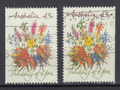 Australia 1990 MI 1226Dl ja 1226Dr Thinking of You 43c