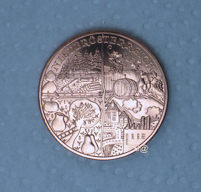 2013 Itävalta 10€ Wachau erikoisraha  Niederösterreich