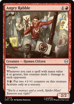MtG Marvel's Spider-Man #75 Angry Rabble