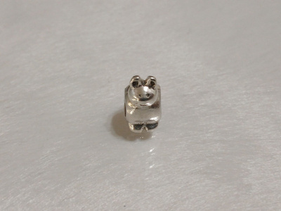 Hopea Authentic Pandora Sterling Kitty Charm