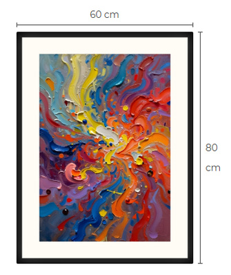Uusi Abstrakti art print taulu 60 cm x 80 cm