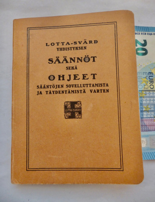 VANHAT Lotta Svärd Säännöt+ Ohjeet 1937 Vaajakoski Jyväskylä