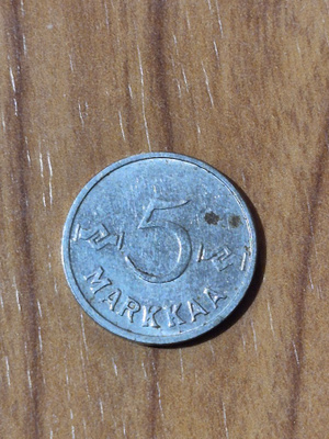 5 markkaa 1957, Suomi