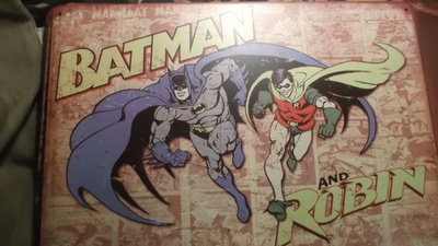Peltikyltti Lepakkomies Batman ja Robin