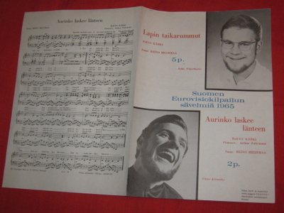 Nuottivihko - ERKKI POHJANHEIMO / VICTOR KLIMENKO 1965