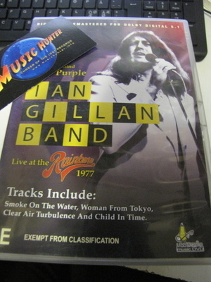 IAN GILLAN BAND - LIVE AT THE RAINBOW 1977 DVD UUSI+ .