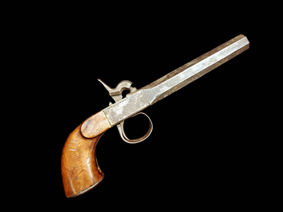 Isokalipeerinen taskupistooli, n. 1860, Liege