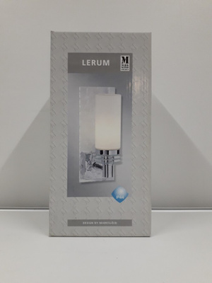 Seinävalaisin Lerum 1lmp (chrome-opal, MarkSlöjd, uusi)