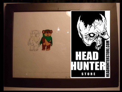 STAR WARS ANIMATION CELL - EWOKS framed - HEAD HUNTER STORE.