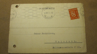ehiökortti Viipuri 1930