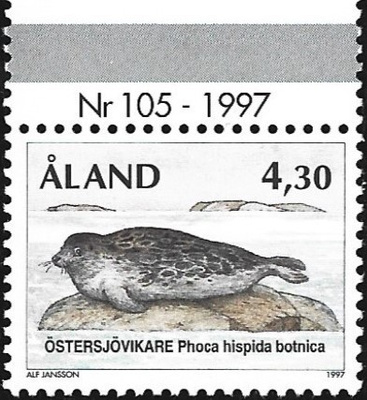 Åland 1997 Yleismerkit 4,30 mk välilöpari numero ** LaPe 126