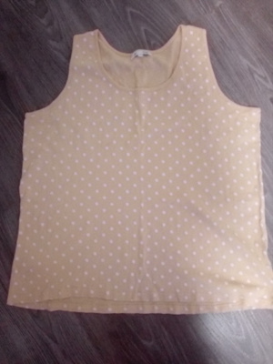 Kelta valkoinen polka dot toppi 50/52