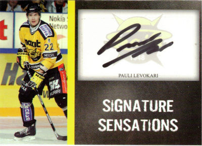 2007-08 Cardset PAULI LEVOKARI SaiPa Signature Sensations
