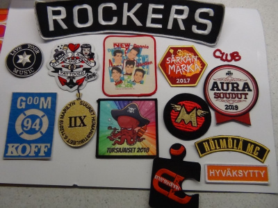 ROCKERS, AURA, KOFF, LIVE MUSIC KANGASMERKIT ym..14kpl