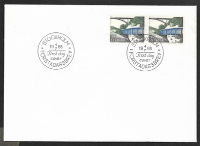 Ruotsi - Dalslands kanal FDC 1968 (Fac. 620)