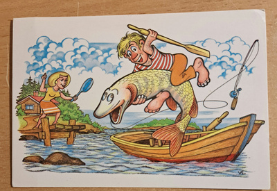 kalastajan iso saalis,  kulkenut 1998