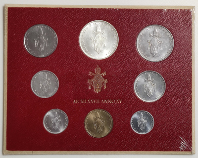 Vatikaani 1977 kolikkosetti, UNC