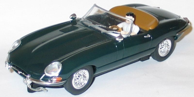 Carrera Jaguar E-type, vihreä autorata-auto, 1:24