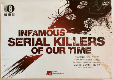 Infamous Serial Killers of Our Time 6 dvd boksi