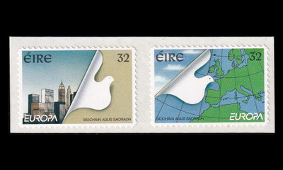 Irlanti 892-3 ** Europa rauha ja vapaus tarramerkit (1995)