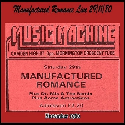 MANUFACTURED ROMANCE music machine 1980 ...uk post-punk