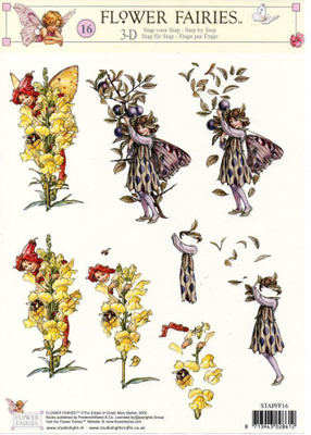 3D "°MUSTIKKA- & KUKKAKEIJUT°" / Flower Fairies 16
