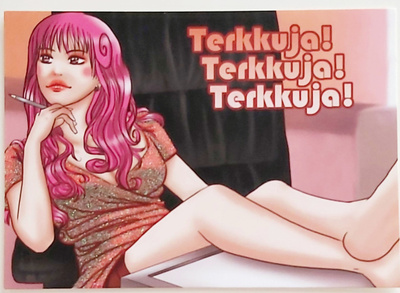 "Terkkuja! Terkkuja!"-KULKEMATON POSTIKORTTI