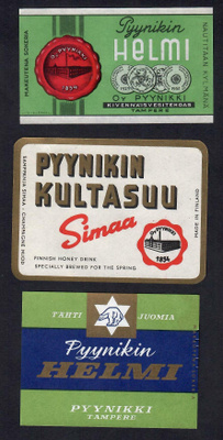 Pyynikin limonadi etiketit ERÄ