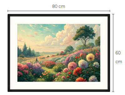Uusi Kukkapelto maisema taulu 60 cm x 80 cm