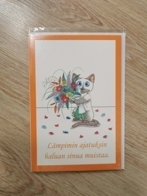2-osainen kortti ihmiselle josta pidät