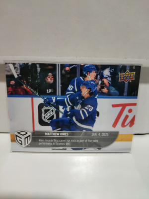 2024-25 Upper Deck Game Dated Moments #40 Matthew Knies