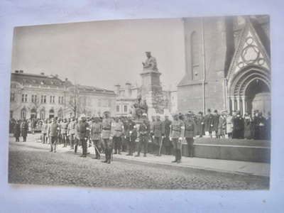 Valokuva Viipuri 1919 Mannerheim Vapaussota 1. Vuosipäivä