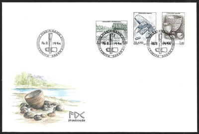 FDC Åland 1994 Kivikausi   LaPe ÅL 088-090