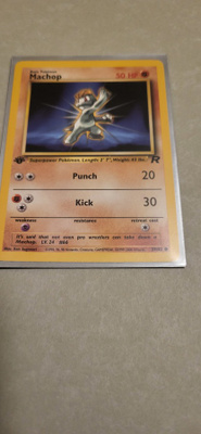 Machop [1st Edition] 59/82 Pokemon Team Rocket card