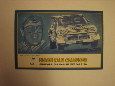 Peugeot rallikortti 2 B: Peugeot 205 / Timo Salonen