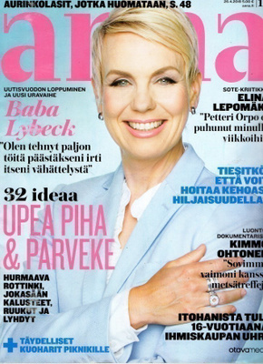 Anna n:o 17 2018 Baba Lybeck. Elina Lepomäki. Kimmo Ohtonen.