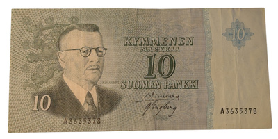 10 Markkaa 1963 ilman Litt A3635378