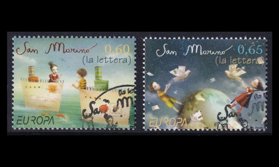 San Marino 2343-4 o Europa kirje (2008)