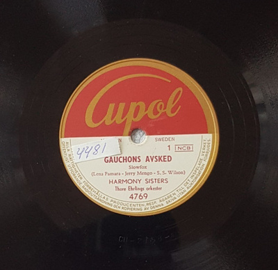 Savikiekko 1953 - Harmony Sisters - Cupol 4769