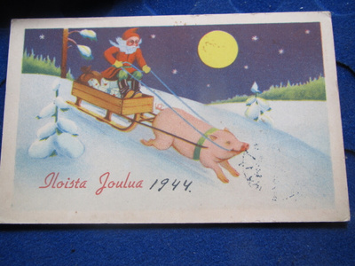 Iloista joulua. Postikortti