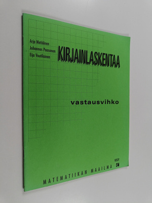 Arja Metiäinen : Kirjainlaskentaa : vastausvihko