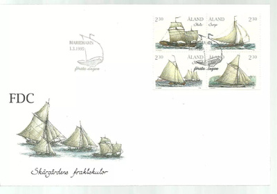 ÅLAND EPK FDC 3/1995: Saariston rahitiveneet vihko