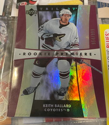 2005-06 Upper Deck Trilogy #210 Keith Ballard RC