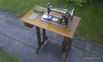 SINGER No.15 Ompelukone (v. 1929 ) Huippuhieno